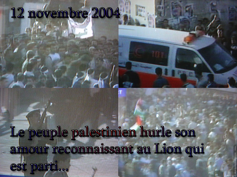 "12 novembre 2004 - Adieu à Arafat..."